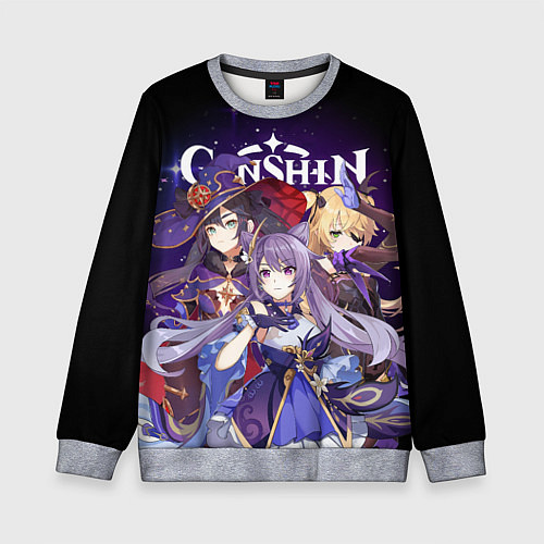 Детский свитшот GENSHIN IMPACT / 3D-Меланж – фото 1