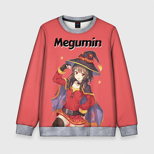 Детский свитшот Megumin / 3D-Меланж – фото 1