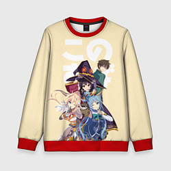 Свитшот детский KonoSuba, цвет: 3D-красный