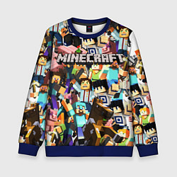 Свитшот детский MINECRAFT, цвет: 3D-синий