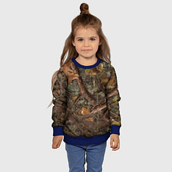 Свитшот детский Охотничий камуфляж, цвет: 3D-синий — фото 2