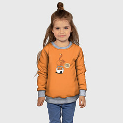 Свитшот детский Хьюстон, у нас проблемы!, цвет: 3D-меланж — фото 2