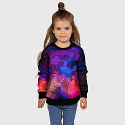 Свитшот детский НЕОНОВЫЕ РАЗВОДЫ, цвет: 3D-черный — фото 2