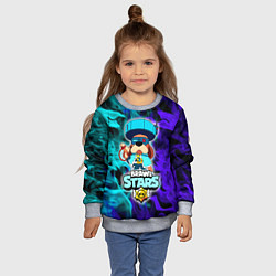 Свитшот детский Brawl StarsRonin Ruffs, цвет: 3D-меланж — фото 2