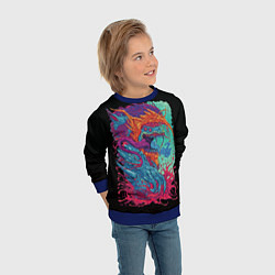 Свитшот детский Hyper beast art, цвет: 3D-синий — фото 2