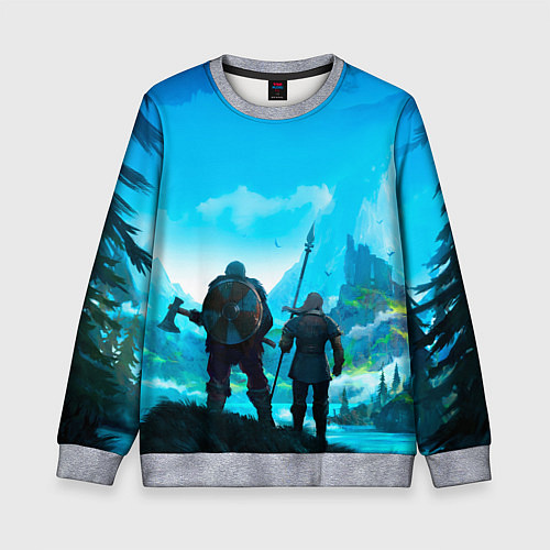 Детский свитшот Вальгала / 3D-Меланж – фото 1