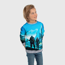 Свитшот детский Вальгала, цвет: 3D-меланж — фото 2