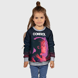 Свитшот детский Control Джесси, цвет: 3D-меланж — фото 2