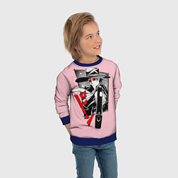 Свитшот детский Hellsing Хеллсинг, цвет: 3D-синий — фото 2