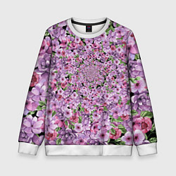 Свитшот детский СИРЕНЬ VIOLET LILAC, цвет: 3D-белый