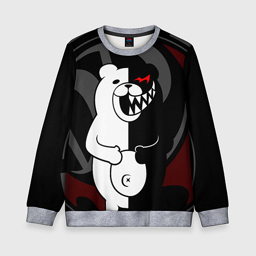 Детский свитшот MONOKUMA МОНОКУМА DANGANRO / 3D-Меланж – фото 1