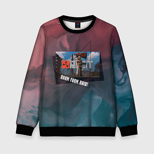 Детский свитшот RUST ROAM FARM RAID РАСТ / 3D-Черный – фото 1