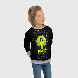 Свитшот детский Тихоокеанский рубеж, цвет: 3D-меланж — фото 2