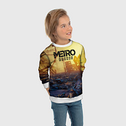Свитшот детский Metro Exodus, цвет: 3D-белый — фото 2