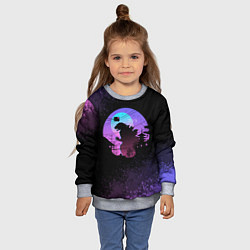 Свитшот детский GODZILLA ГОДЗИЛЛА, цвет: 3D-меланж — фото 2