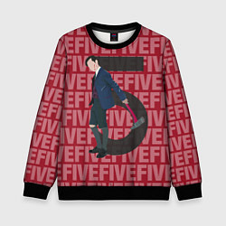 Свитшот детский FIVE FIVE FIVE, цвет: 3D-черный
