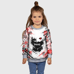 Свитшот детский ТОКИЙСКИЙ ГУЛЬ КЕН КАНЕКИ, цвет: 3D-меланж — фото 2