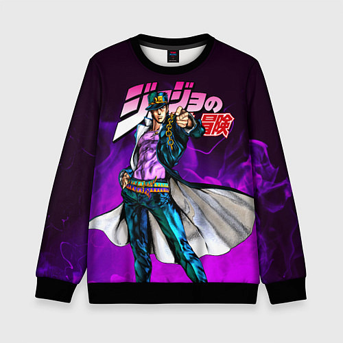 Детский свитшот JOJOS BIZARRE ADVENTURE / 3D-Черный – фото 1
