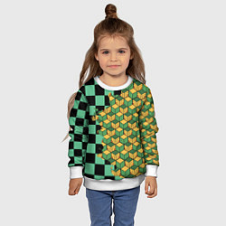 Свитшот детский ТАНДЖИРО И ТОМИОКА, цвет: 3D-белый — фото 2