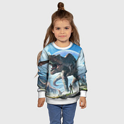 Свитшот детский Ark Survival Evolved, цвет: 3D-белый — фото 2