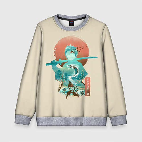 Детский свитшот Demon Slayer Tanjiro / 3D-Меланж – фото 1