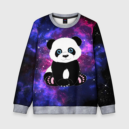 Детский свитшот Space Panda / 3D-Меланж – фото 1
