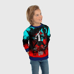 Свитшот детский SOLO LEVELING МАНХВА, цвет: 3D-синий — фото 2