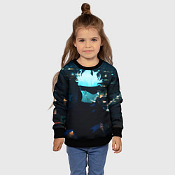 Свитшот детский Магическая битва, цвет: 3D-черный — фото 2