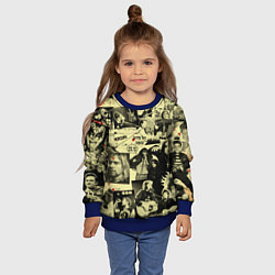 Свитшот детский РОК КУМИРЫ, цвет: 3D-синий — фото 2