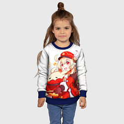 Свитшот детский Геншин Импакт Кли, цвет: 3D-синий — фото 2