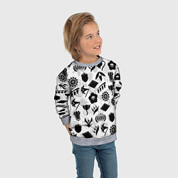 Свитшот детский БЛИЧ КАПИТАНЫ ГОТЕЙ 13 ЭМБЛЕМЫ, цвет: 3D-меланж — фото 2