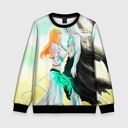 Свитшот детский Bleach Grimmjow and Orihime, цвет: 3D-черный