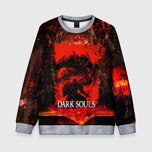 Детский свитшот DARK SOULS GAME STORY / 3D-Меланж – фото 1