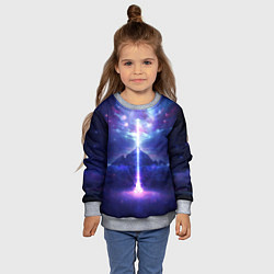 Свитшот детский Яркий взрыв в космосе, цвет: 3D-меланж — фото 2