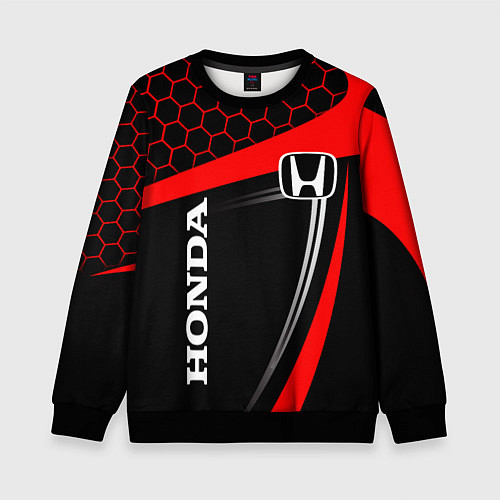 Детский свитшот HONDA ХОНДА SPORT / 3D-Черный – фото 1