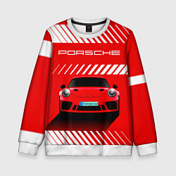 Детский свитшот PORSCHE ПОРШЕ RED STYLE