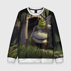 Свитшот детский Shrek: Somebody Once Told Me, цвет: 3D-белый