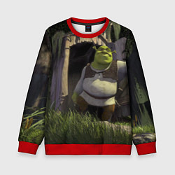 Свитшот детский Shrek: Somebody Once Told Me, цвет: 3D-красный