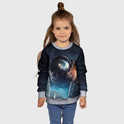Свитшот детский Космонавт, цвет: 3D-меланж — фото 2