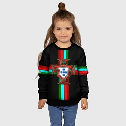 Свитшот детский Сборная Португалии, цвет: 3D-черный — фото 2