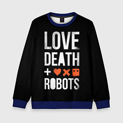 Свитшот детский Love Death Robots, цвет: 3D-синий