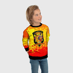 Свитшот детский Сборная Испании, цвет: 3D-черный — фото 2
