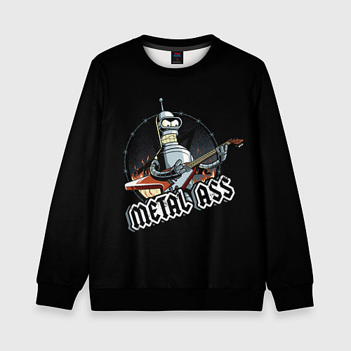 Детский свитшот Metal Bender / 3D-Черный – фото 1