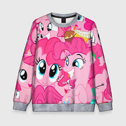 Свитшот детский Pinkie Pie pattern, цвет: 3D-меланж