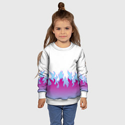Свитшот детский ПЛАМЯ 1 0, цвет: 3D-белый — фото 2