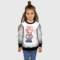 Свитшот детский Doki Doki NATSUKI, цвет: 3D-черный — фото 2