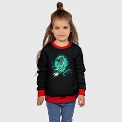 Свитшот детский Deep Sea Aftermath, цвет: 3D-красный — фото 2