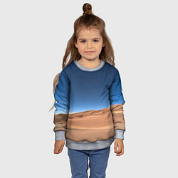 Свитшот детский Пустыня, цвет: 3D-меланж — фото 2