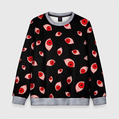 Детский свитшот Взгляд тьмы / 3D-Меланж – фото 1