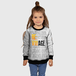 Свитшот детский RE VILLAGE LOGO ДЕРЕВНЯ ОБИТЕЛЬ ЗЛА ЛОГО Z, цвет: 3D-черный — фото 2